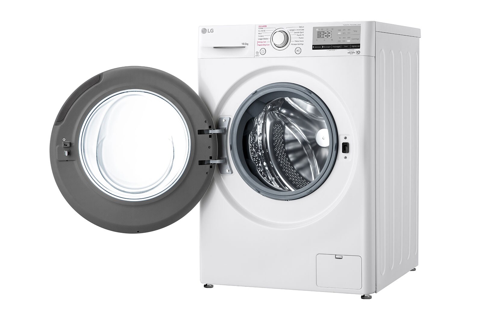 LG Lavatrice 10,5kg AI DD™ | Serie V3 Classe B | 1400 giri, Lavaggio a vapore, Allergy Care | White, F4WV310WHT