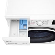 LG Lavatrice 12kg AI DD™ | Serie V3 Classe B | 1400 giri, Lavaggio a vapore, Inverter Direct Drive | White, F4WV312S0E