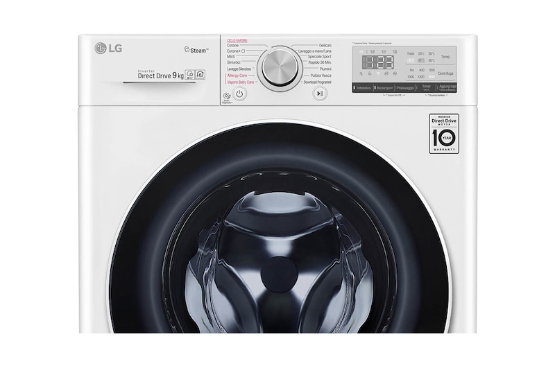 LG Lavatrice Smart AI DD™ 9 kg Classe energetica D Tecnologia Steam, F4WV409S0E
