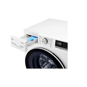 LG Lavatrice 8kg AI DD™ | Serie V5 Classe B | 1400 giri, TurboWash, Lavaggio a vapore, Wi-Fi | White, F4WV508N0B
