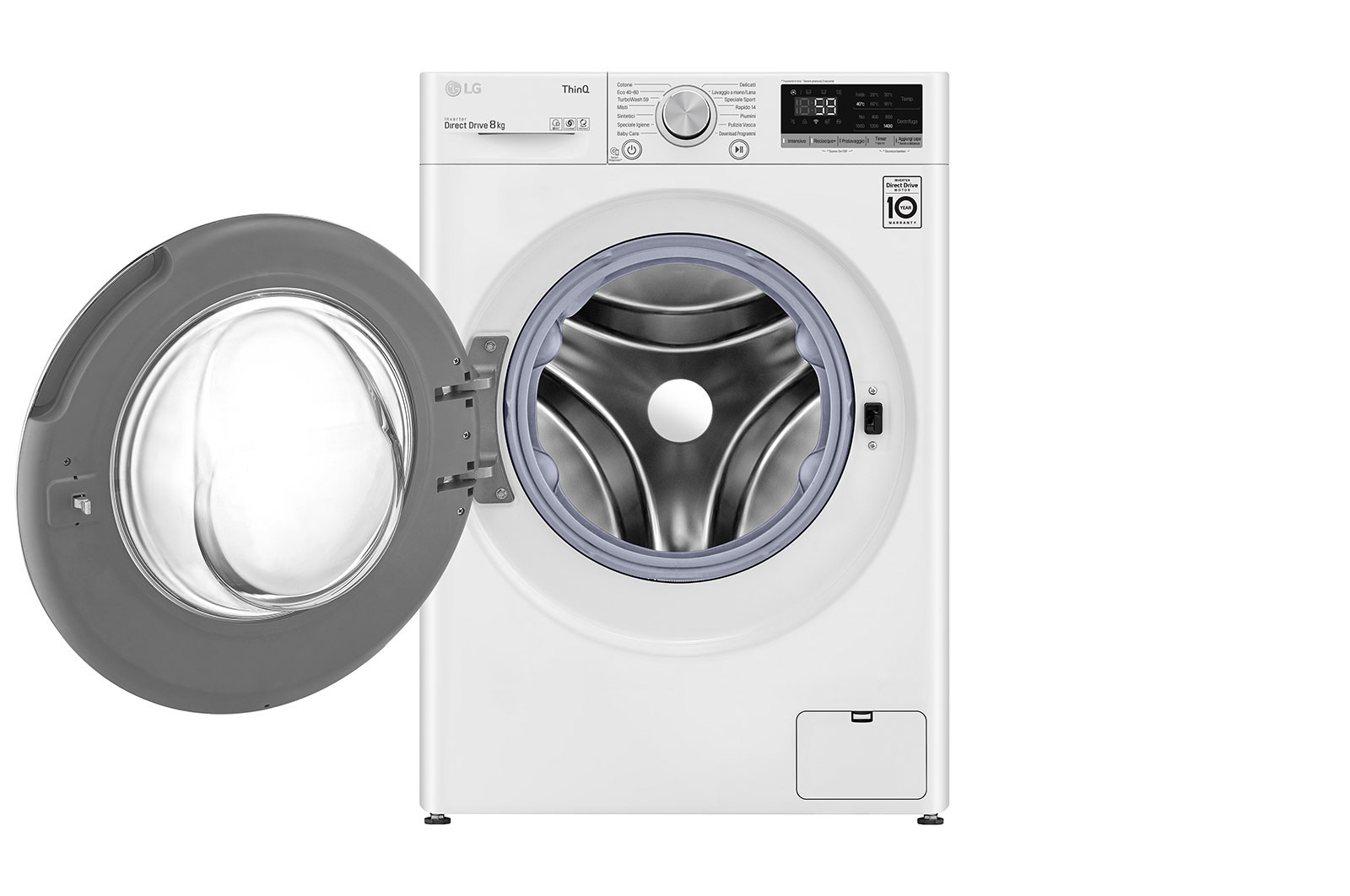LG Lavatrice Smart AI DD™ TurboWash™ 8 kg Classe energetica C, F4WV508N0E