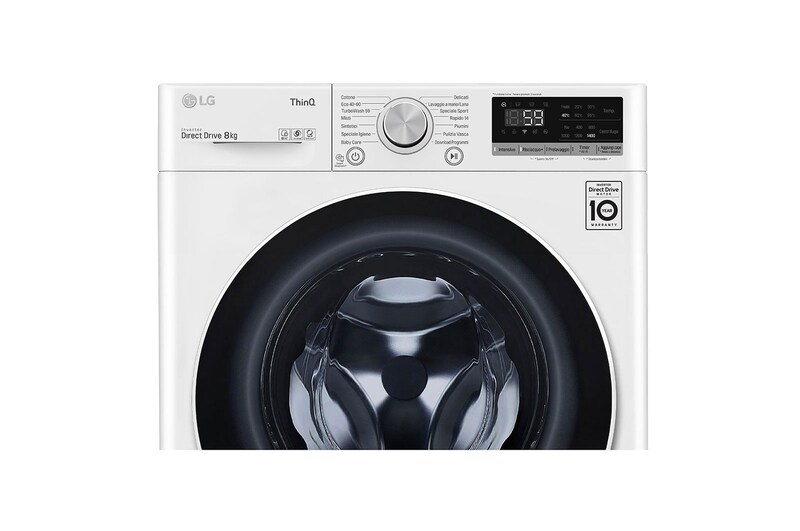 LG Lavatrice Smart AI DD™ TurboWash™ 8 kg Classe energetica C, F4WV508N0E