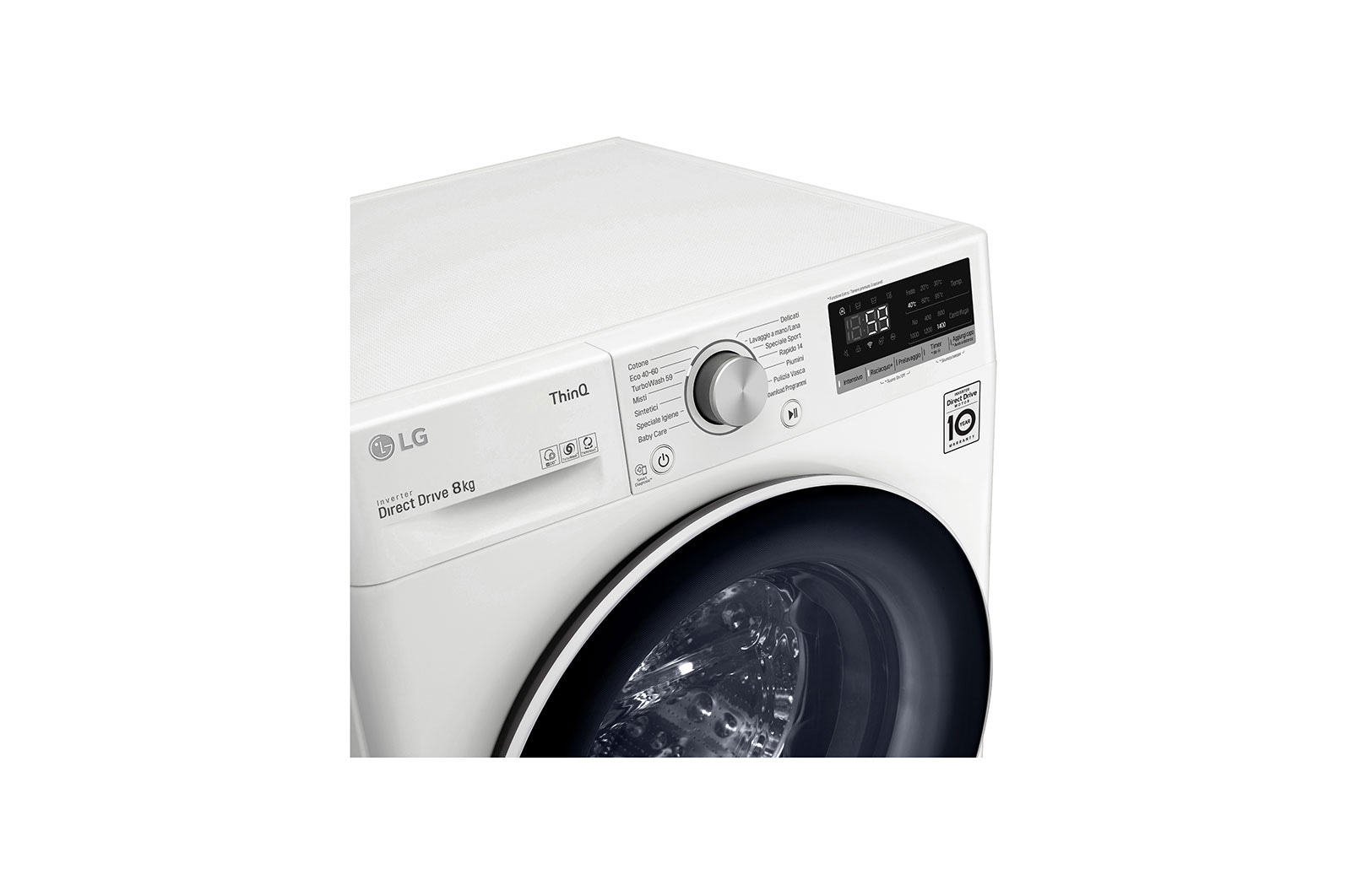 LG Lavatrice Smart AI DD™ TurboWash™ 8 kg Classe energetica C, F4WV508N0E