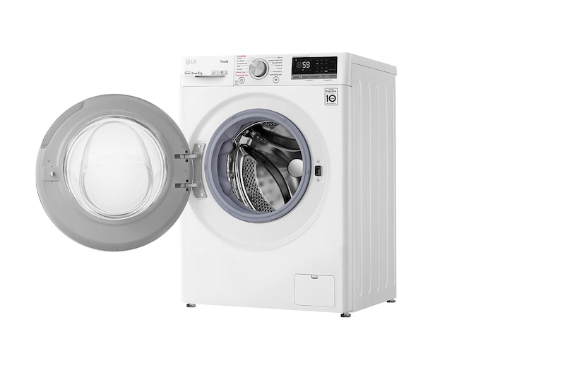 LG Lavatrice Smart AI DD™ TurboWash™ 8kg Classe energetica C Lavaggio a vapore, F4WV508S1E