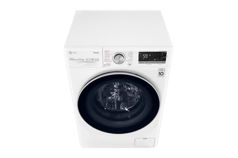 LG Lavatrice 9kg AI DD™ | Serie V5 Classe B | 1400 giri, TurboWash, Autodosaggio, Vapore, Wi-Fi | White, F4WV509S0EA