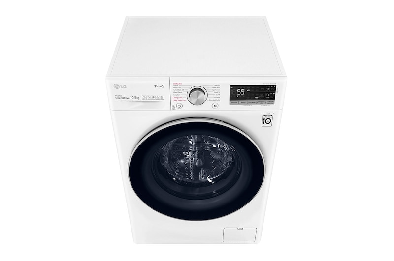 LG Lavatrice 9kg AI DD™ | Serie V5 Classe B | 1400 giri, TurboWash, Autodosaggio, Vapore, Wi-Fi | White, F4WV509S1EA