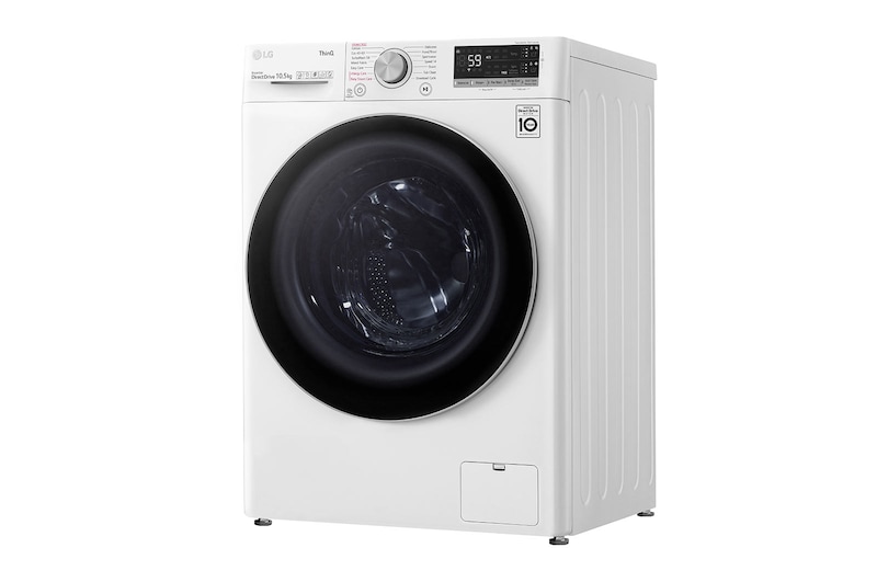 LG Lavatrice 9kg AI DD™ | Serie V5 Classe B | 1400 giri, TurboWash, Autodosaggio, Vapore, Wi-Fi | White, F4WV509S1EA