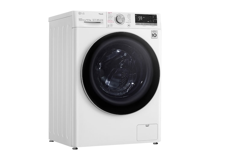 LG Lavatrice 10,5kg AI DD™ | Serie V7 Classe A | 1600 giri, TurboWash 360, Autodosaggio, Vapore, Wi-Fi | White, F6WV710S2EA