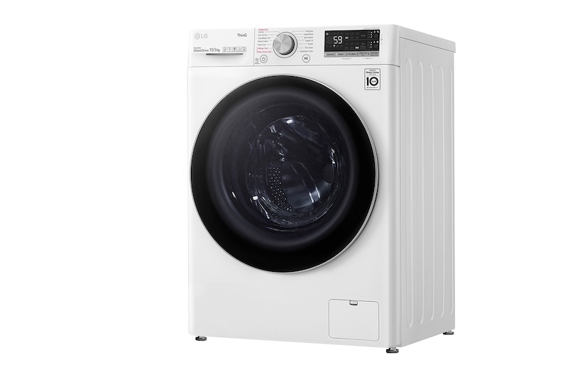 LG Lavatrice 10,5kg AI DD™ | Serie V7 Classe A | 1600 giri, TurboWash 360, Autodosaggio, Vapore, Wi-Fi | White, F6WV710S2EA