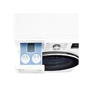 LG Lavatrice 10,5kg AI DD™ | Serie V5 Classe B | 1400 giri, TurboWash, Lavaggio a vapore, Wi-Fi | White, F4WV510S1EA