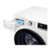 LG Lavatrice 10,5kg AI DD™ | Serie V5 Classe A/A/A | 1400 giri, TurboWash, Lavaggio a vapore, Wi-Fi | White, F4WV510SAE