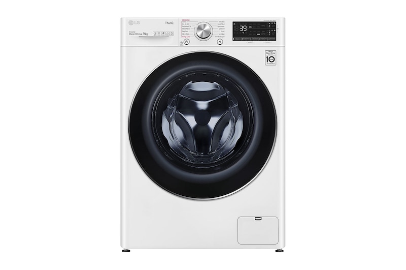 LG Lavatrice 9kg AI DD™ | Serie V7 Classe A/A/A | 1400 giri, TurboWash 360, Autodosaggio, Vapore, Wi-Fi | White, F4WV709S2EA