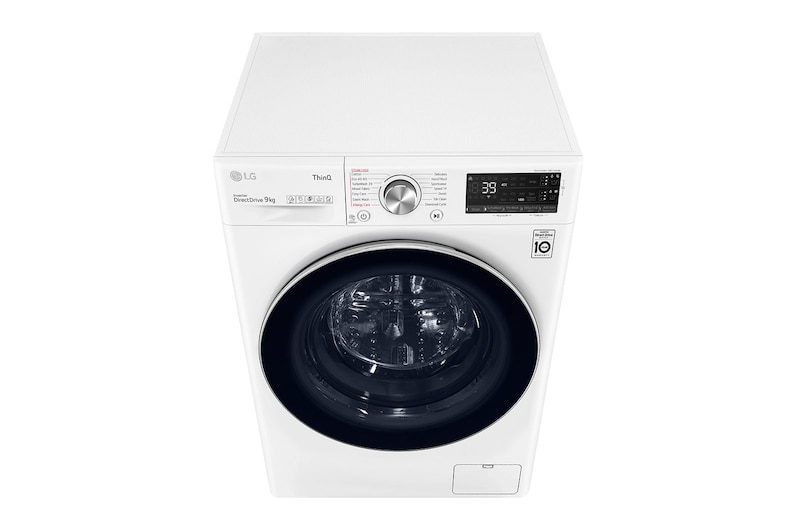 LG Lavatrice 9kg AI DD™ | Serie V7 Classe A/A/A | 1400 giri, TurboWash 360, Autodosaggio, Vapore, Wi-Fi | White, F4WV709S2EA