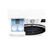 LG Lavatrice 9kg AI DD™ | Serie V7 Classe A/A/A | 1400 giri, TurboWash 360, Autodosaggio, Vapore, Wi-Fi | White, F4WV709S2EA