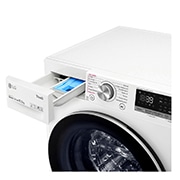 LG Lavatrice 10,5kg AI DD™ | Serie V7 Classe A/A/A | 1400 giri, TurboWash 360, Lavaggio a vapore, Wi-Fi | White, F4WV710S1E