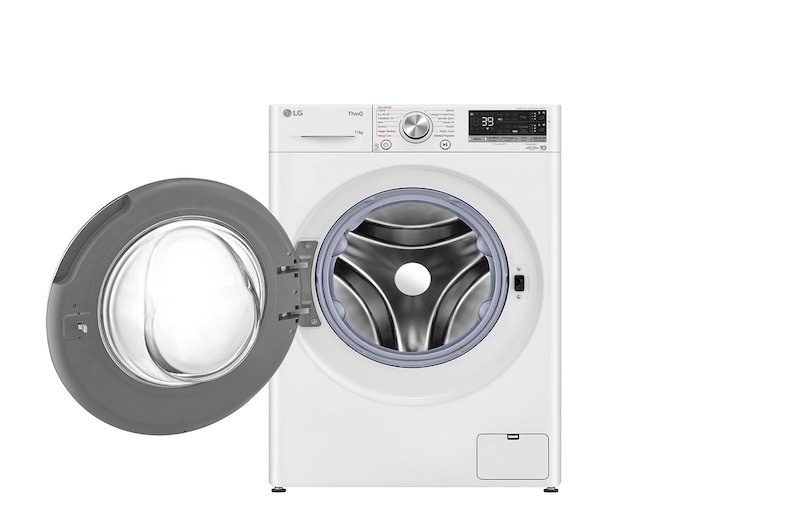 LG Lavatrice 11kg AI DD™ | Serie V7 Classe A/A/A | 1400 giri, TurboWash 360, Lavaggio a vapore, Wi-Fi | White, F4WV711S2EA