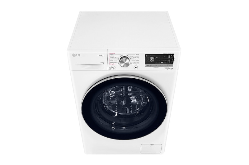 LG Lavatrice 11kg AI DD™ | Serie V7 Classe A/A/A | 1400 giri, TurboWash 360, Lavaggio a vapore, Wi-Fi | White, F4WV711S2EA