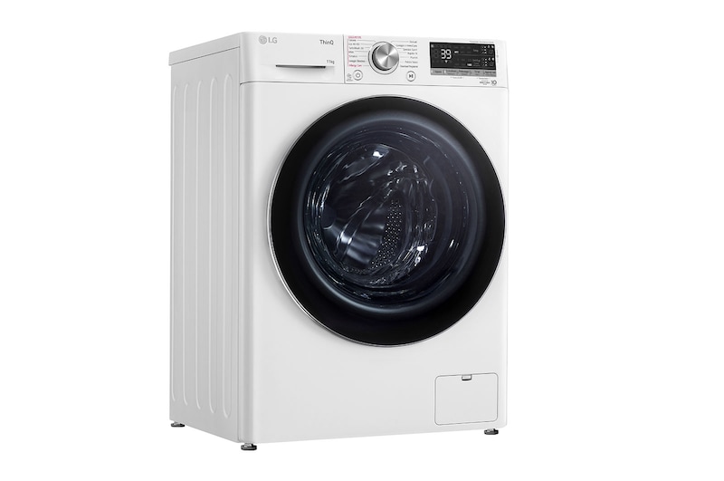 LG Lavatrice 11kg AI DD™ | Serie V7 Classe A/A/A | 1400 giri, TurboWash 360, Lavaggio a vapore, Wi-Fi | White, F4WV711S2EA