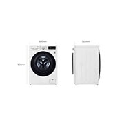 LG Lavatrice 9kg AI DD™ | Serie V7 Classe A | 1600 giri, TurboWash 360, Autodosaggio, Vapore, Wi-Fi | White, F6WV709S2EA
