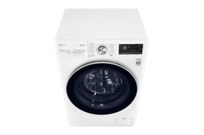 LG Lavatrice 9kg AI DD™ | Serie V7 Classe A | 1600 giri, TurboWash 360, Autodosaggio, Vapore, Wi-Fi | White, F6WV709S2EA