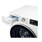 LG Lavatrice 9kg AI DD™ | Serie V7 Classe A | 1600 giri, TurboWash 360, Autodosaggio, Vapore, Wi-Fi | White, F6WV709S2EA