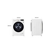 LG Lavatrice 10,5kg AI DD™ | Serie V7 Classe A-10%* | 1600 giri, TurboWash 360, Autodosaggio, Vapore, Wi-Fi | White, F6WV710SGA