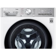 LG Lavatrice 9kg AI DD™ | Serie V9 Classe A | 1600 giri, TurboWash 360, Vapore antipiega, Wi-Fi | White, F6WV909P2E