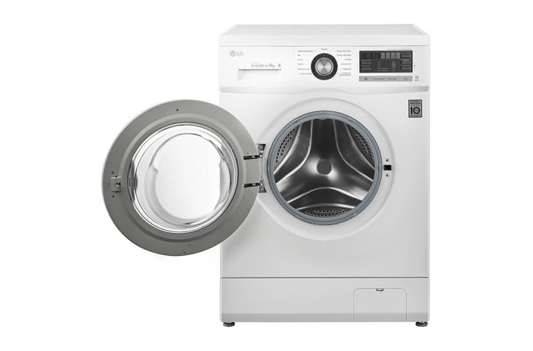 LG Lavatrice slim 6 Kg, 1000 giri, 6 Motion Direct Drive. Oblò cromato., FH096NDA
