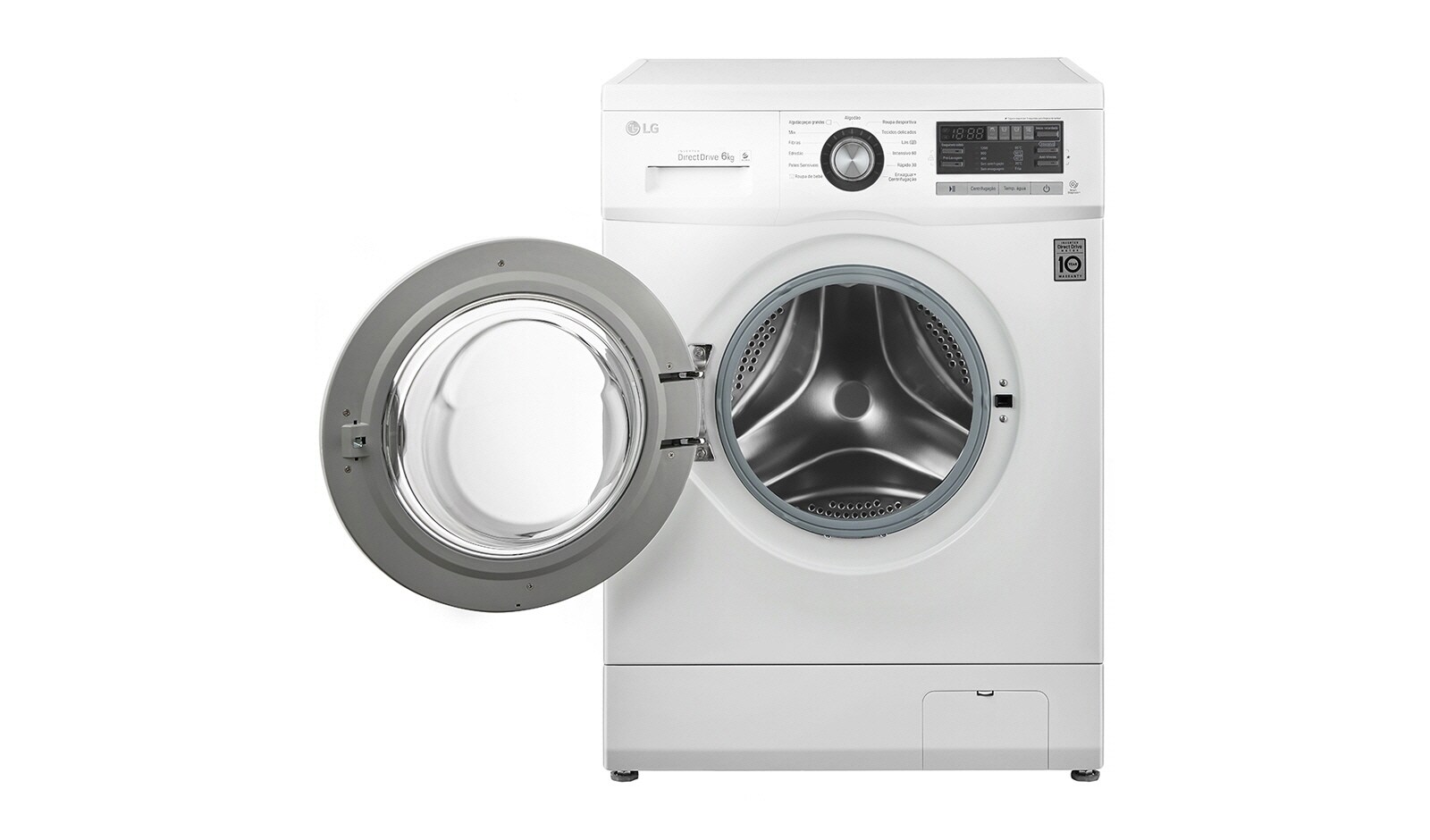 LG Lavatrice slim 6 Kg, 1000 giri, 6 Motion Direct Drive. Oblò cromato., FH096NDA