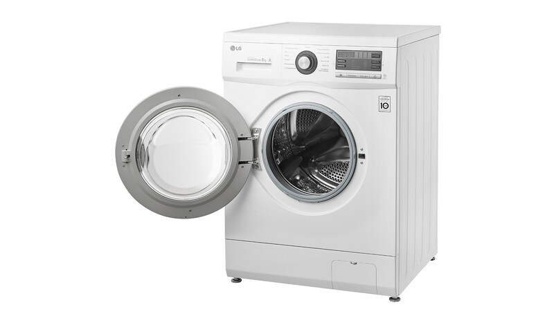 LG Lavatrice 8 Kg, 1200 giri, 6 Motion Direct Drive. Oblò cromato. , FH296TDA3