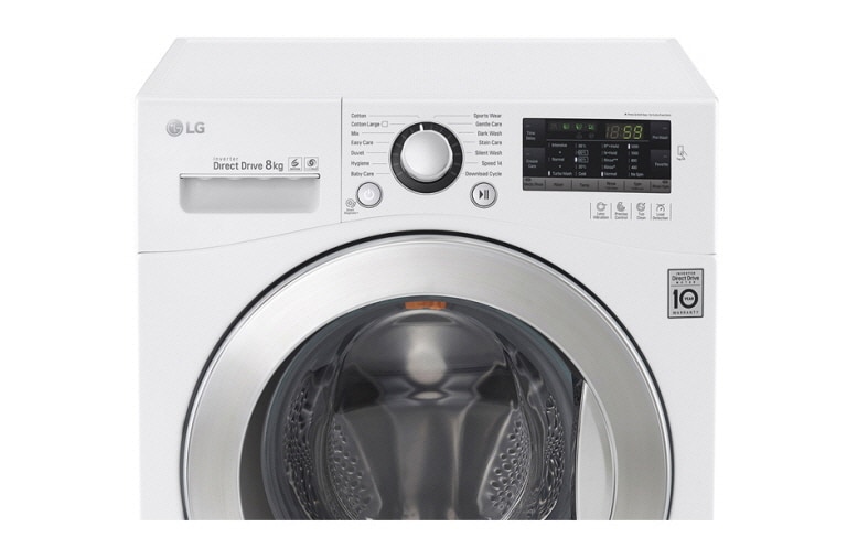 LG Lavatrice TurboWash™ 8 Kg Oblò Cromato, FH2A8TDN2