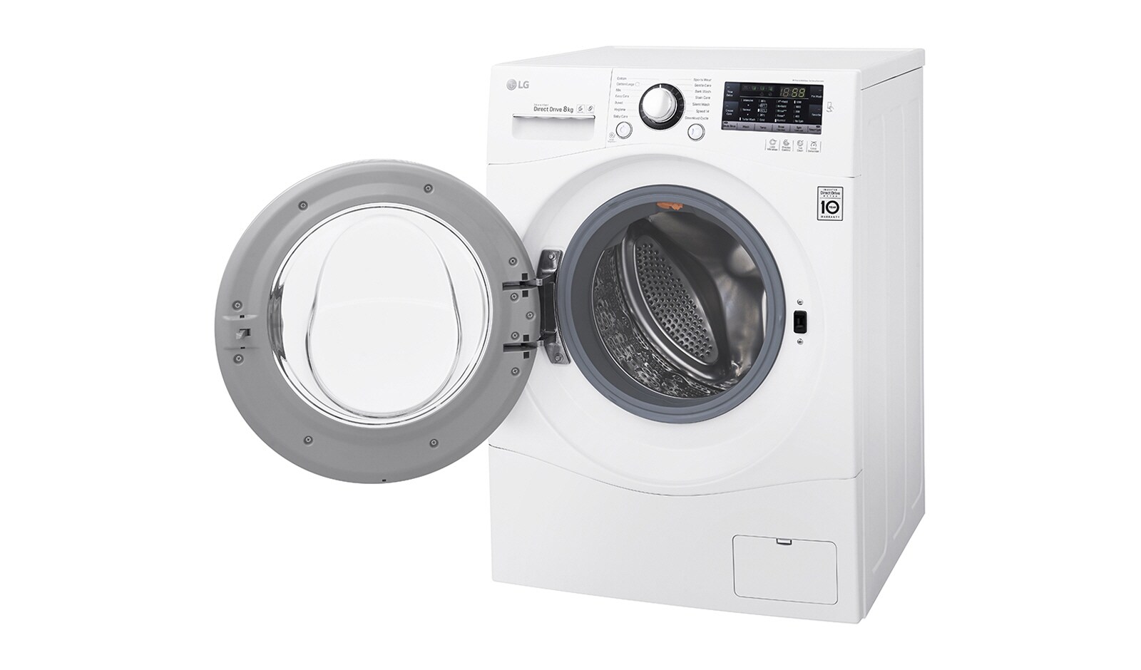 LG Lavatrice TurboWash™ 8 Kg Oblò Cromato, FH2A8TDN2