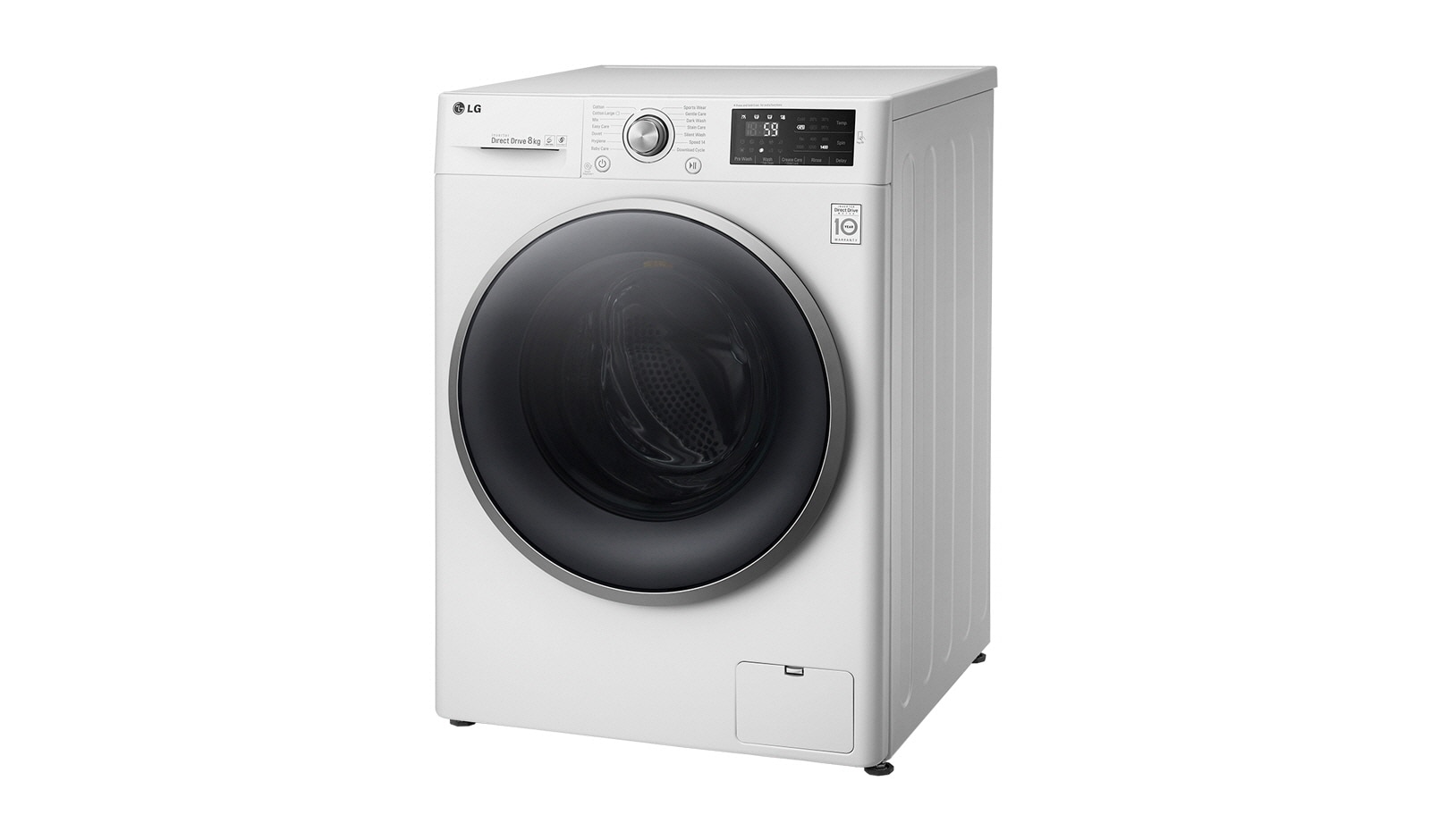 LG Lavatrice TurboWash™ 8 Kg Oblò Silver, FH2U2TDN1