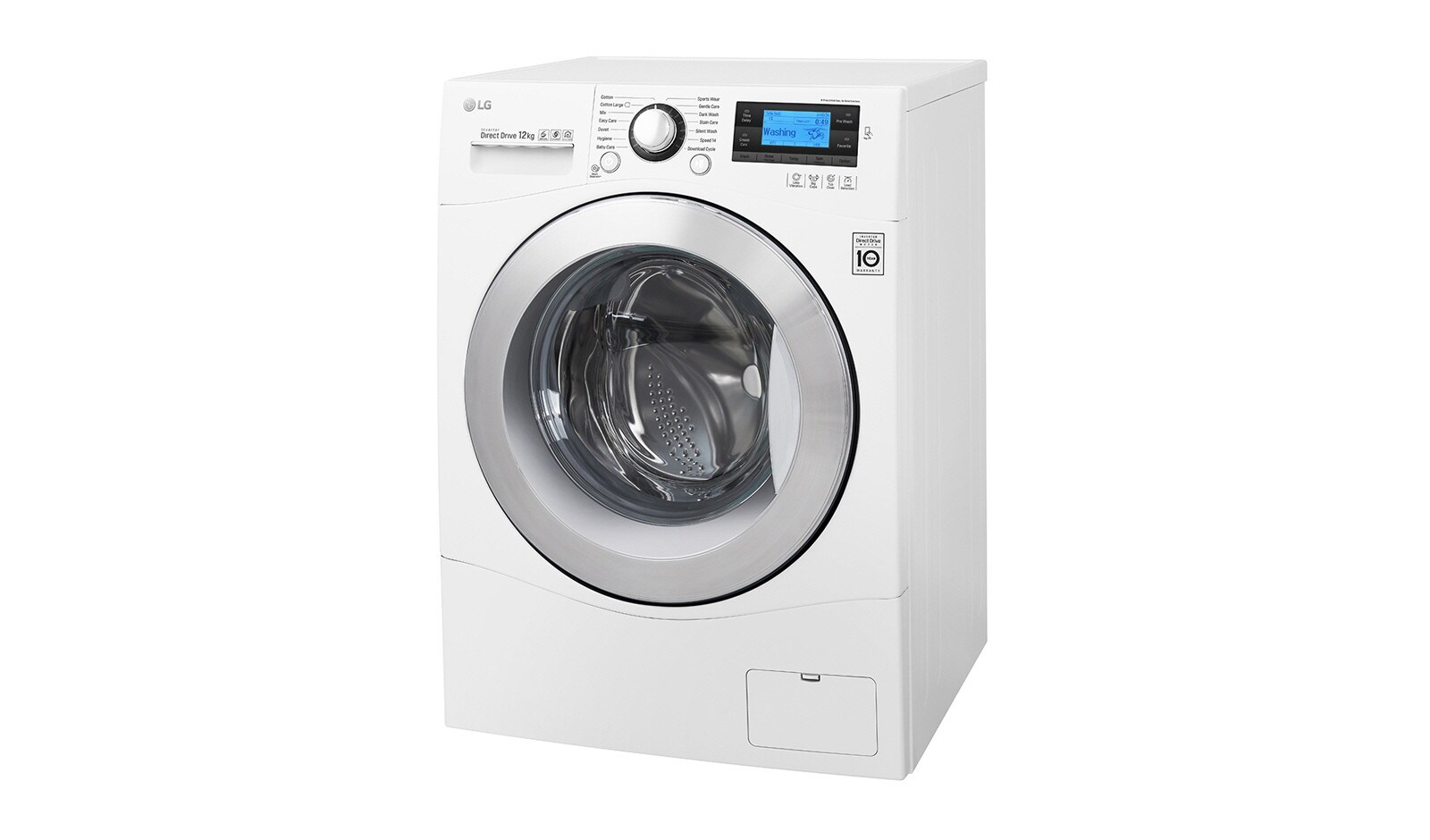 LG Lavatrice TurboWash™ 12 Kg Oblò Cromato, FH495BDN2