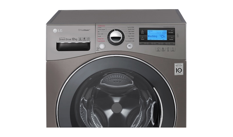 LG Lavatrice TurboWash™ 12 Kg   Lavaggio a vapore Oblò Cromato, FH495BDS6