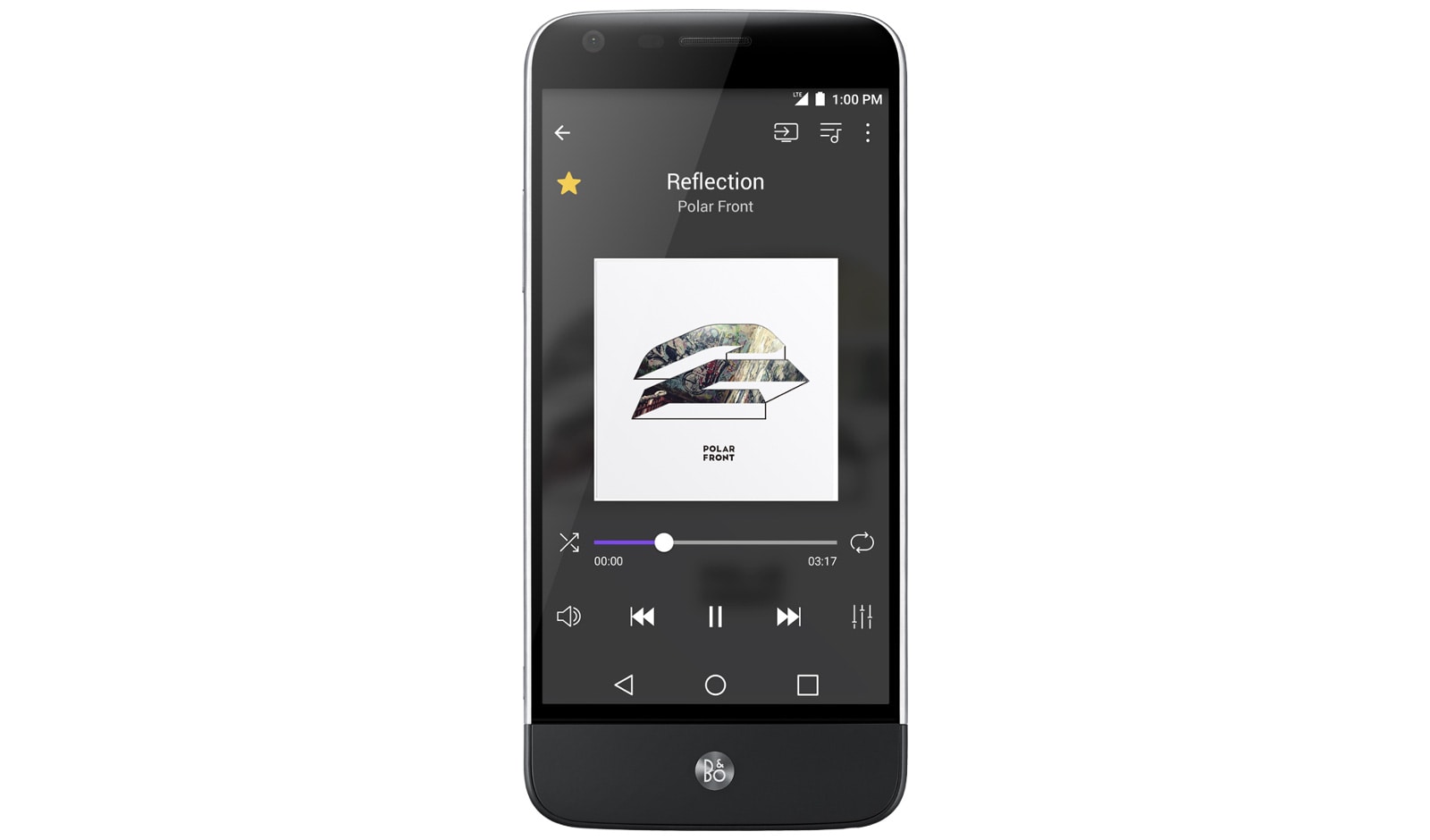 Vista frontale di LG Hi-Fi Plus with B&amp;O PLAY Modulo per LG G5 DAC 32it Hi-Fi Amplificatore integrato Elegante design LG Hi-Fi Plus (AFD-1200)