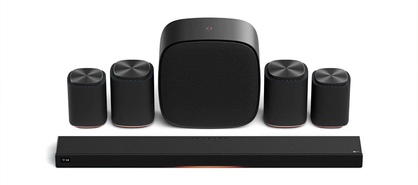 personalizza il tuo sistema surround a casa con una delle configurazioni LG sound suite