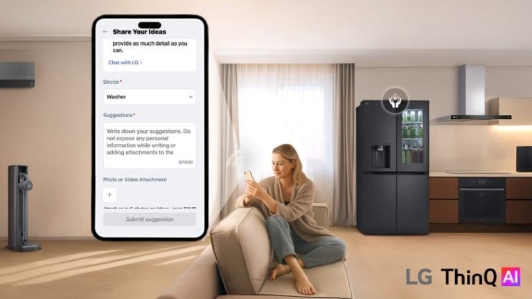 ThinQ AI per il controllo intelligente degli elettrodomestici LG