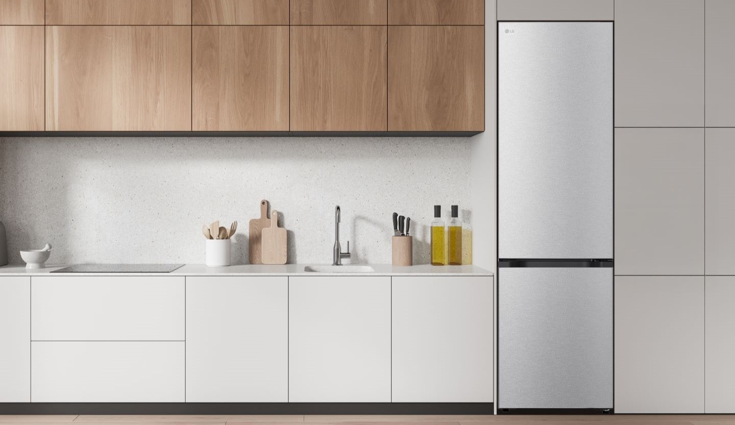 Frigorifero Fit&Max LG, a incasso, installato in una cucina.