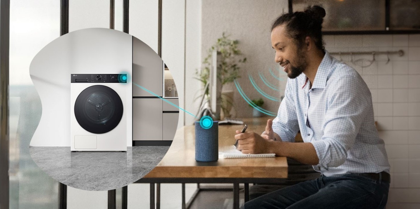 Asciugatrice LG a pompa di calore, connettività e funzionalità