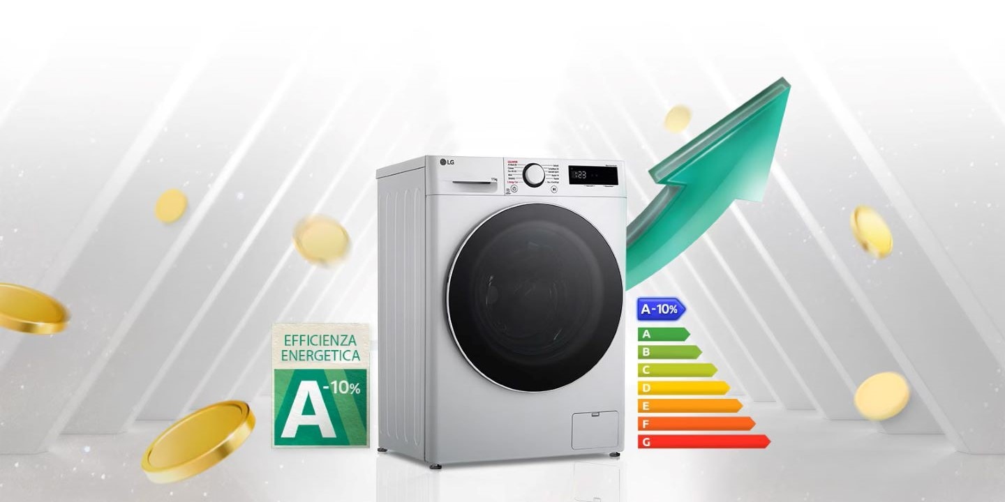 lavatrice con efficienza energetica elevata LG