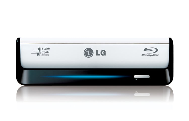 Vista frontale di LG Masterizzatore Esterno Blu-ray 3D Supporto M-Disc  Colore Nero BE12LU38