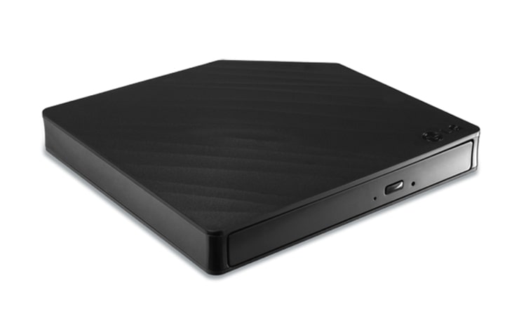 Vista frontale di LG Masterizzatore Esterno DVD Colore Nero GP30NB20