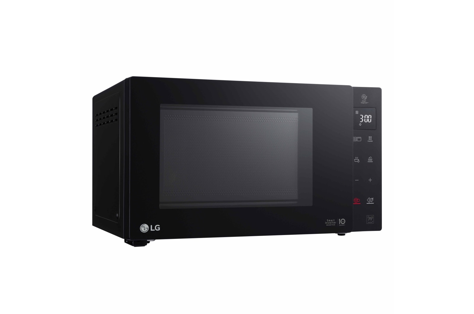 LG Microonde 23 litri, potenza 1000W | Cottura a vapore, Smart Inverter, Nero, MH6336GDB