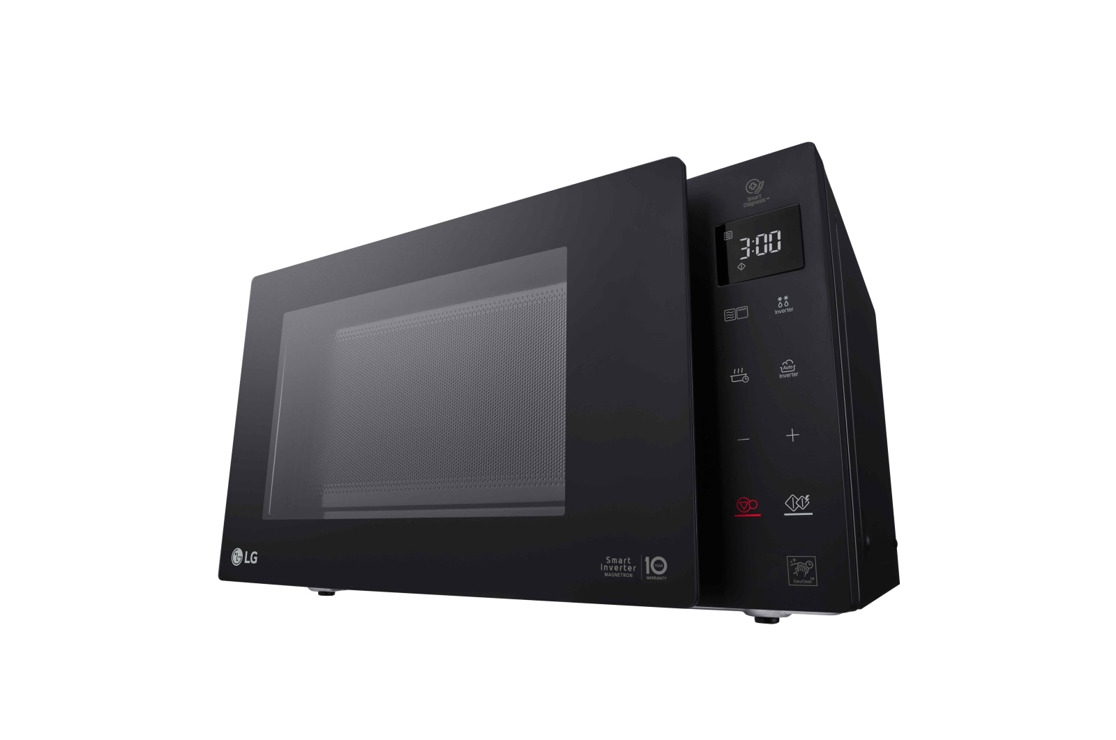 LG Microonde 23 litri, potenza 1000W | Cottura a vapore, Smart Inverter, Nero, MH6336GDB