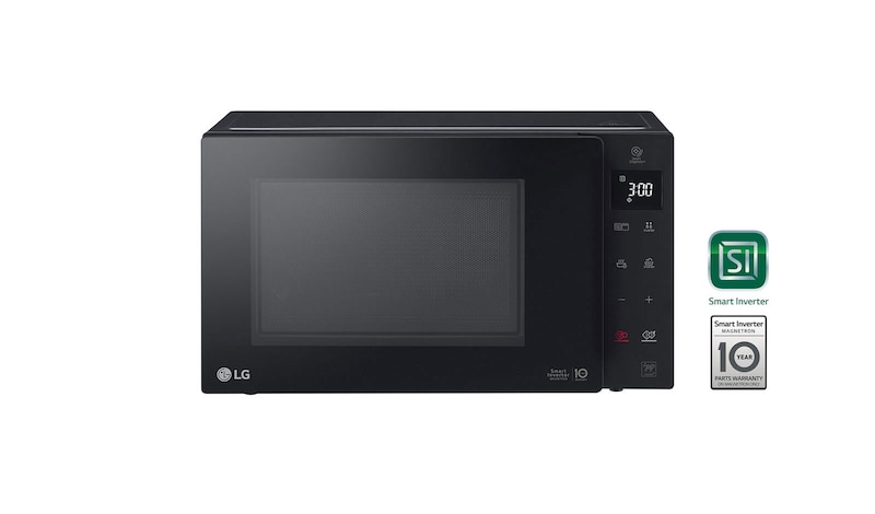 LG Microonde 23 litri, potenza 1000W | Grill, Smart Inverter, Nero, MH6336GIB
