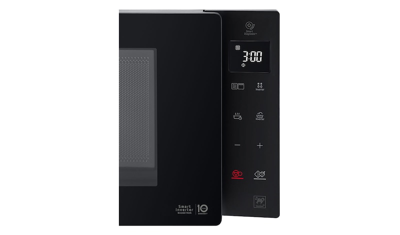 LG Microonde 23 litri, potenza 1000W | Grill, Smart Inverter, Nero, MH6336GIB