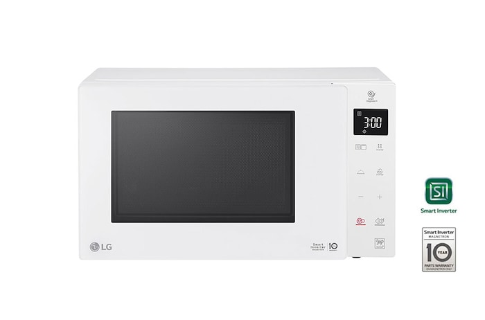 LG Microonde 25 litri, potenza 1000W | Cottura a vapore, Smart Inverter, Bianco, MH6535GDH