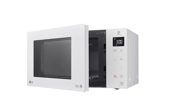 LG Microonde 25 litri, potenza 1000W | Cottura a vapore, Smart Inverter, Bianco, MH6535GDH