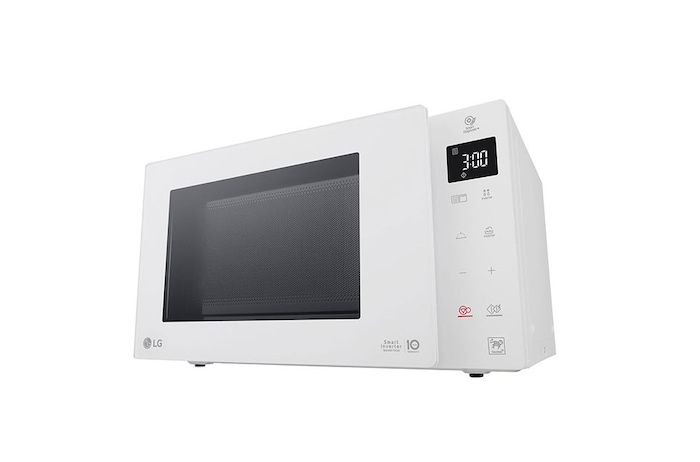 LG Microonde 25 litri, potenza 1000W | Cottura a vapore, Smart Inverter, Bianco, MH6535GDH